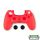 Spartan Gear - Controller Silicon Skin Cover and Thumb Grips Red (PS4)