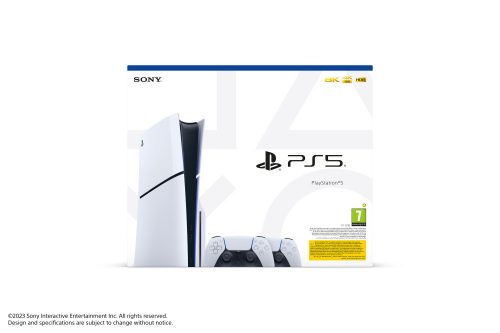 PlayStation®5 konzol Slim + 2 DualSense vezeték nélküli kontroller (PS5)