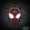 Marvel Spider-Man Miles Morales Face 3D LED lámpa