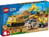 LEGO City 60391 Építőipari teherautók és bontógolyós daru