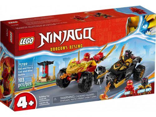 LEGO Ninjago™ 71789 Kai és Ras autós és motoros csatája