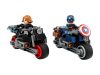 LEGO Super Heroes 76260 Fekete Özvegy és Amerika Kapitány motorkerékpárok