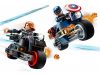 LEGO Super Heroes 76260 Fekete Özvegy és Amerika Kapitány motorkerékpárok