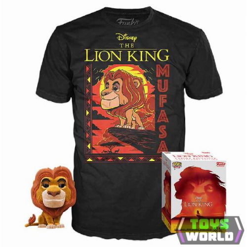 Funko POP figura és póló csomag Disney The Lion King Mufasa