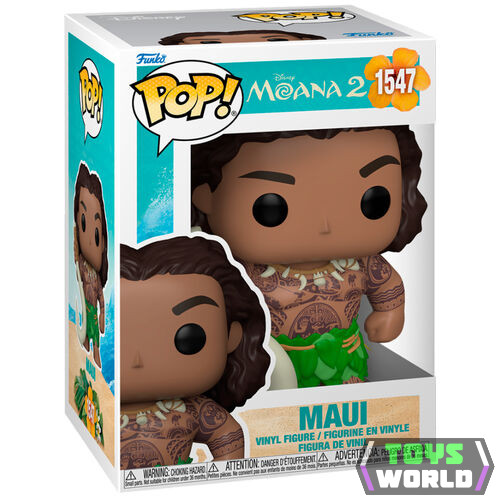 Moana 2 Funko POP! & Buddy Vinyl figura Maui with Fish Hook 9 cm