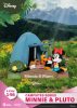 Disney D-Stage Campsite Series Mini & Pluto PVC Diorama szobor figura 10 cm