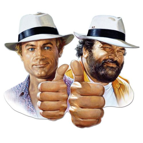 Bud Spencer & Terence Hill Hill + Spencer 3D fémtábla 45 x 45 cm