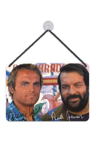 Bud Spencer & Terence Hill Autogramm fémtábla 16,5 x 11,5 cm