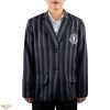 Wednesday Jacket Nevermore Academy black Striped Blazer