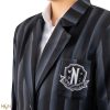 Wednesday Jacket Nevermore Academy black Striped Blazer