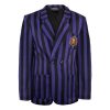 Wednesday Jacket Nevermore Academy Purple Striped blézer