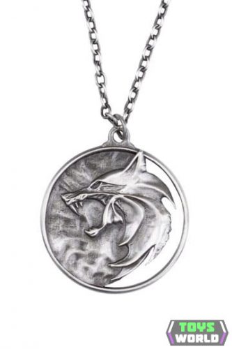 The Witcher 1/1 Wolf Medallion nyaklánc replika