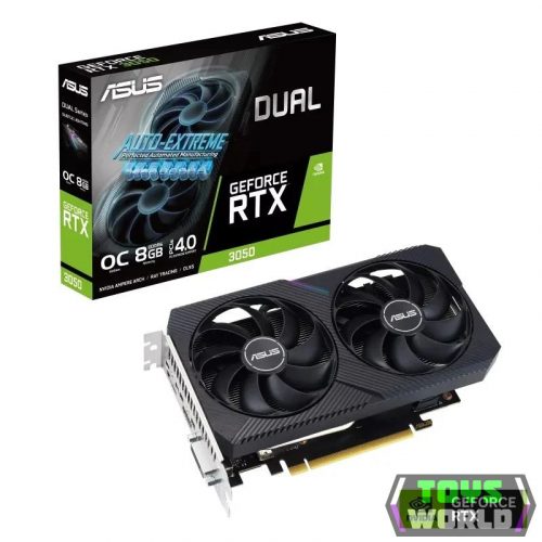 ASUS GeForce RTX 3050 8GB DUAL OC Edition V2 LHR videokártya 