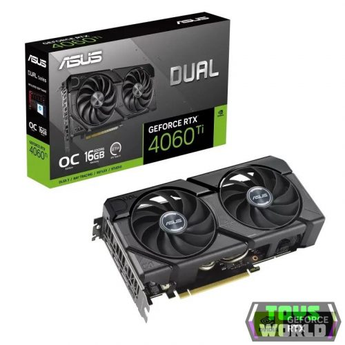 ASUS GeForce RTX 4060 Ti 16GB Dual EVO OC Edition videokártya 