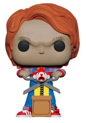 Child's Play Funko POP! Movies Vinyl figura Chucky w/Buddy & Giant Scissors 9 cm