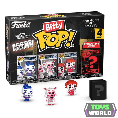 Five Nights at Freddys Funko Bitty POP 4 db-os figura csomag Ballora