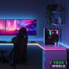 Gaming Asztal LED Világítás , RGB + IC (digitális) , 2m , Wi-Fi & Bluetooth , GOVEE