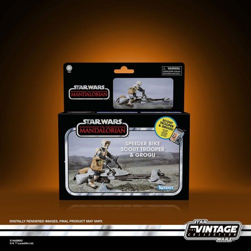 Star Wars Episode VI Vintage Collection Speeder Bike & Scout Trooper jármű és figura 10 cm