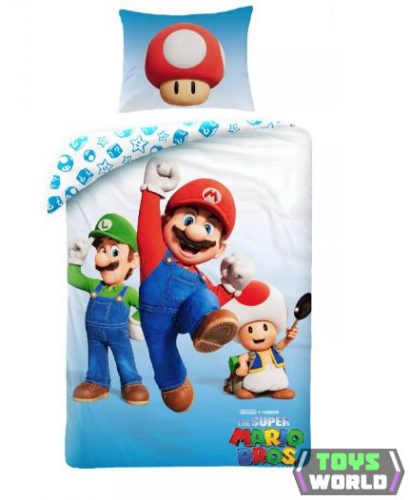 Super Mario Power-Up ágyneműhuzat 140×200cm, 70×90 cm microfibre