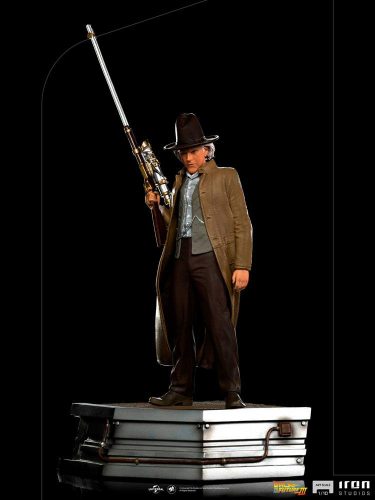 BACK TO THE FUTURE III ART SCALE FIGURA/SZOBOR 1/10 DOC BROWN 32 CM