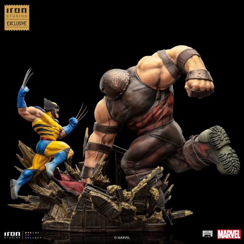 MARVEL BDS ART SCALE Szobor 1/10 WOLVERINE VS JUGGERNAUT  EXCLUSIVE 30 CM