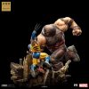 MARVEL BDS ART SCALE Szobor 1/10 WOLVERINE VS JUGGERNAUT  EXCLUSIVE 30 CM