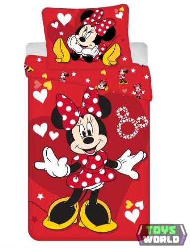 Disney Minnie Love & Stars ágyneműhuzat 140×200cm, 70×90 cm