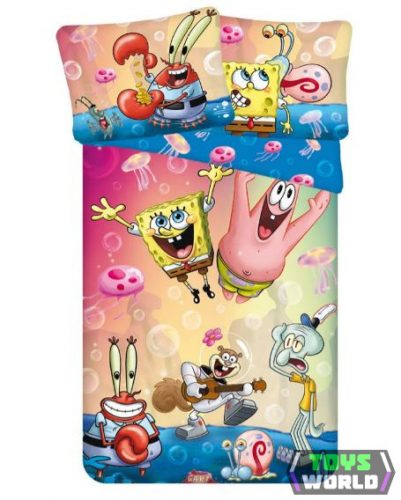 SpongyaBob Party ágyneműhuzat 140×200cm, 70×90 cm microfibre