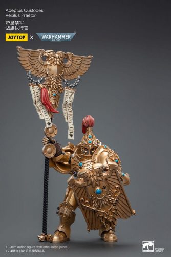 Warhammer 40k 1/18 Adeptus Custodes Vexilus Praetor akciófigura 12 cm