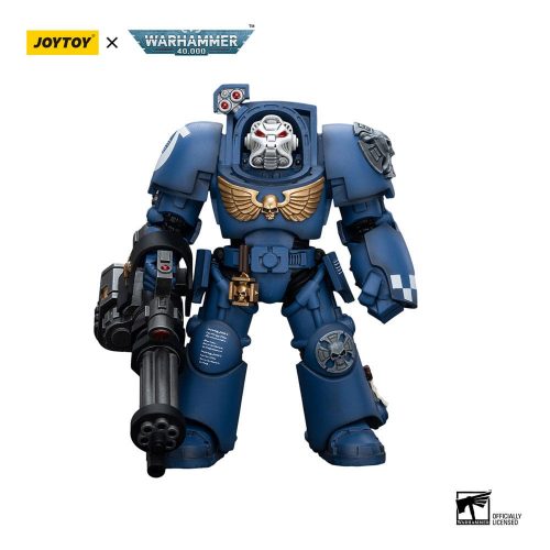 Warhammer 40k 1/18 Ultramarines Terminator Squad Terminator with Assault Cannon akciófigura 12 cm