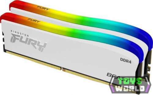 32GB 3200MHz DDR4 RAM Kingston Fury Beast White RGB SE CL16 (2x16GB) 