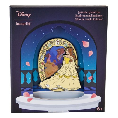 Disney Lenticular Kitűző Belle (Beauty and the Beast) 8 cm