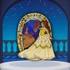 Disney Lenticular Kitűző Belle (Beauty and the Beast) 8 cm