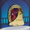 Disney Lenticular Kitűző Belle (Beauty and the Beast) 8 cm