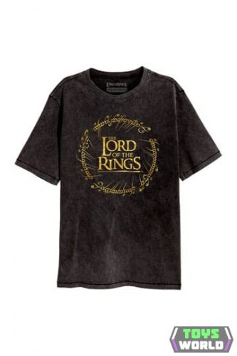 Lord Of The Rings Gold Foil Logo póló