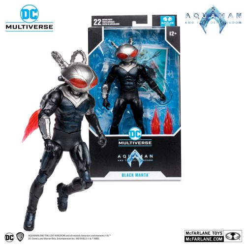 Aquaman and the Lost Kingdom DC Multiverse Black Manta akciófigura 18 cm