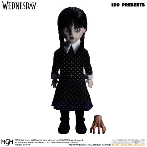 Wednesday Living Dead Doll Wednesday Addams figura 25 cm