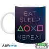 PLAYSTATION - Bögre- 320 ml - Eat Sleep Repeat 