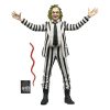 Beetlejuice 1988 Beetlejuice Black and White Striped Suit akciófigura 18 cm