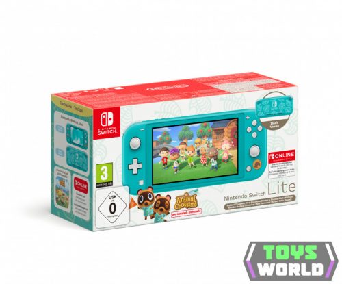 Nintendo Switch Lite Turquoise+ACNH bundle+NSO 12M