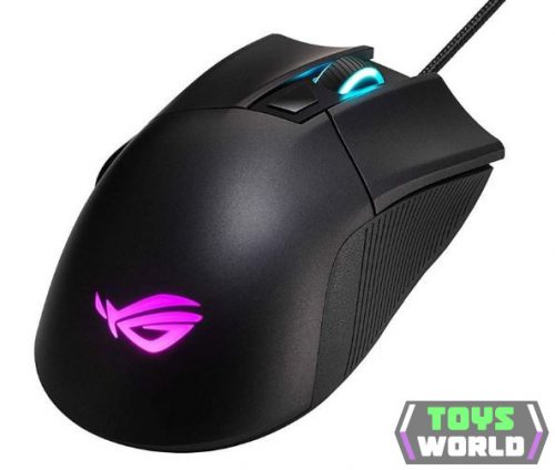 Asus ROG Gladius II Core optikai gamer egér fekete USB