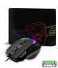 Spirit Of Gamer PRO-M3 RGB optikai Gaming egér és egérpad fekete