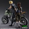 Final Fantasy VII Remake Play Arts Kai Jessie, Cloud & Bike akciófigura