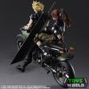 Final Fantasy VII Remake Play Arts Kai Jessie, Cloud & Bike akciófigura