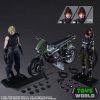 Final Fantasy VII Remake Play Arts Kai Jessie, Cloud & Bike akciófigura