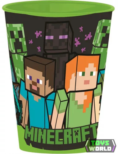 Minecraft műanyag pohár 260 ml