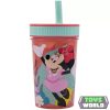 Disney Minnie Being More szilikon szívószálas pohár 420 ml