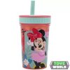 Disney Minnie Being More szilikon szívószálas pohár 420 ml