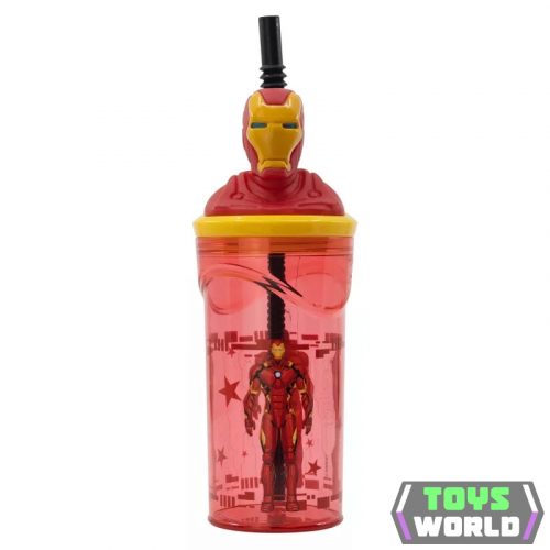 Bosszúállók Invincible Force 3D Figurine szívószálas pohár 360 ml