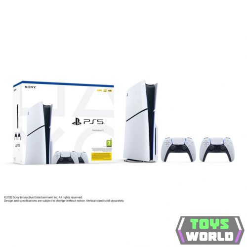 PlayStation®5 konzol Slim + 2 DualSense vezeték nélküli kontroller (PS5)